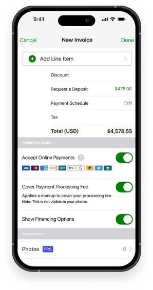 Joist Payments for Contractors accept joist payments screen